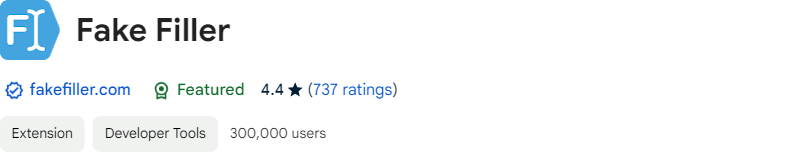 FakeFiller screenshot