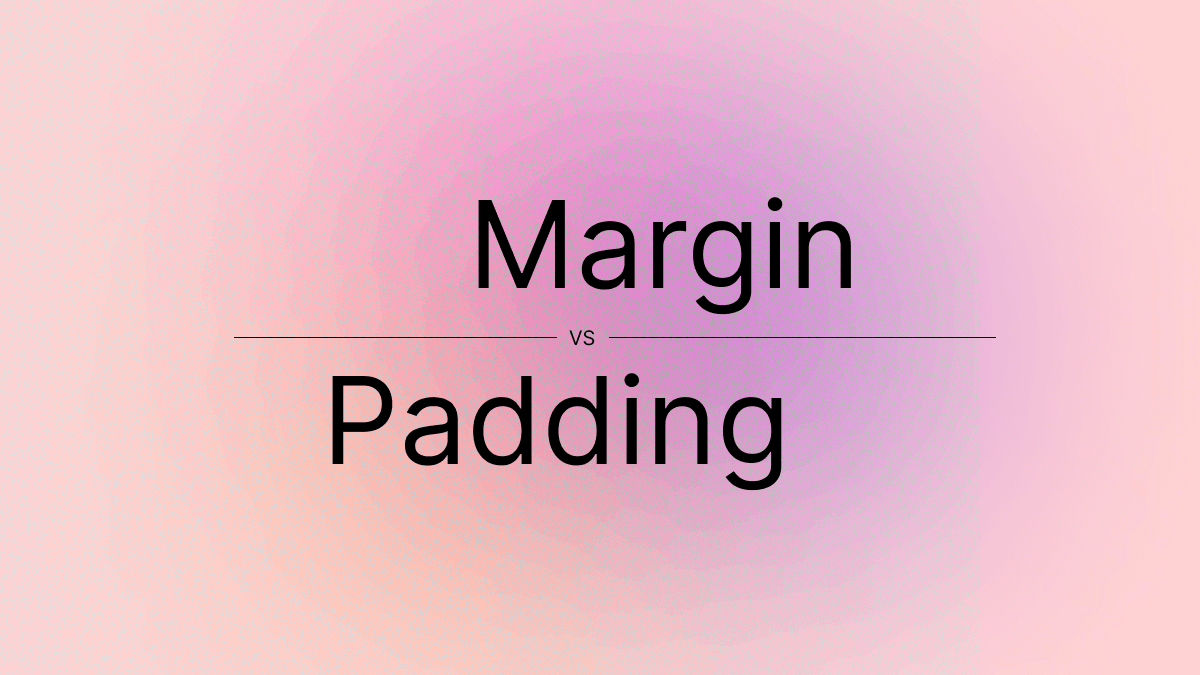 A comparison of margin and padding in CSS with visual examples.