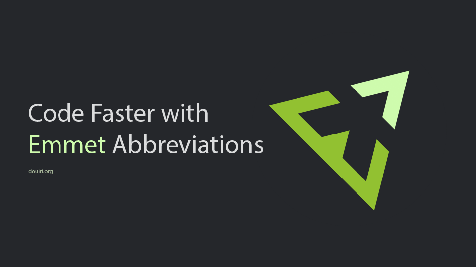 code faster with emmet article