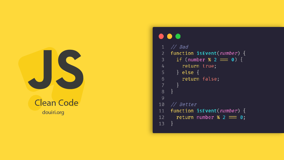 essential tipe to write clean javascript code