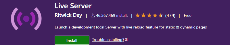 LiveServer screenshot