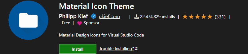 material-icon-theme screenshot